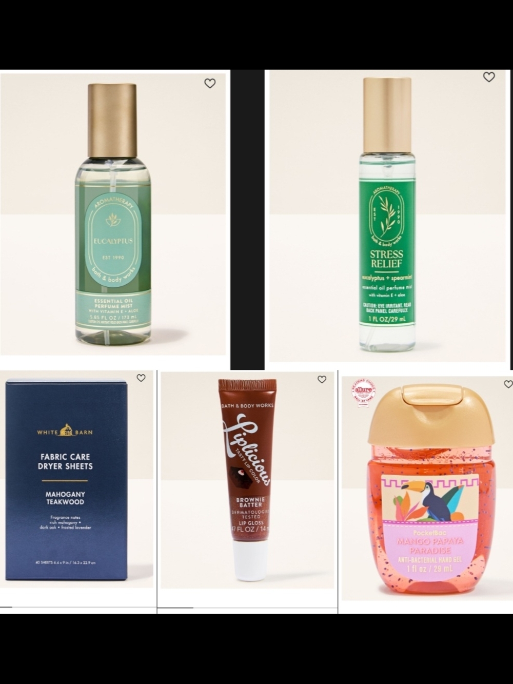 Bath & Body Works Essential Oil Bundle